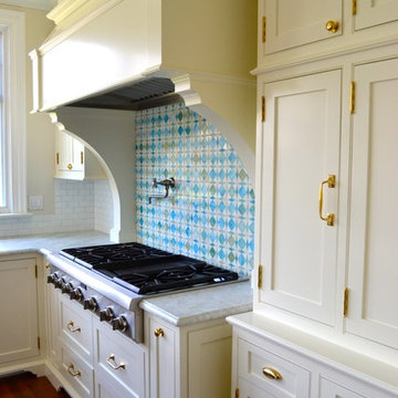 Substantial Corbels support Detailed Hood