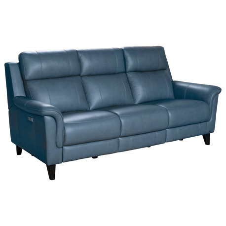 Kester Power Reclining Sofa w/Power Head Rests, Masen Bluegray
