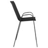 Flash Furniture Stackable Flex Comfort Patio Bar Stool in Black (Set of 2)