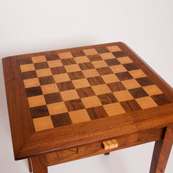 Walnut & Maple Chess Table - Products