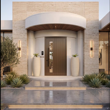 A modern and impressive entrance in Miami