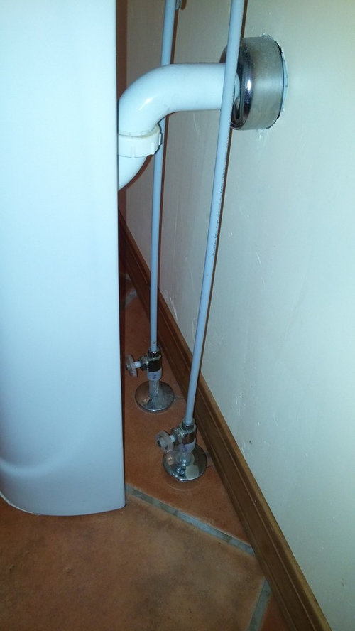 Steps required to move bathroom pedestal sink about a foot?
