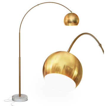 Brightech Olivia LED Floor Lamp Brass
