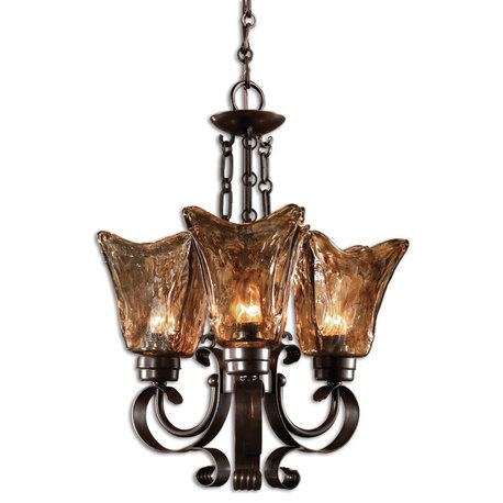 Uttermost Vetraio 3-Light Chandelier, Oil Rubbed Bronze