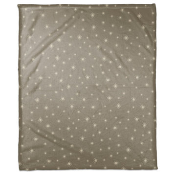 Gray Twinkle 50x60 Coral Fleece Blanket