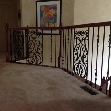 Iron Designs and Balusters w/ Total Rail and Stairs Refinish - Ambler, PA