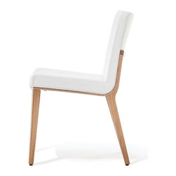 Natural Oak Moritz Chair in Custom Leather by Kai Stania for TON - Dining Chairs