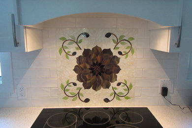 Home design - mid-sized modern home design idea in Edmonton