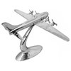Solid Aluminum Model Propeller Airplane