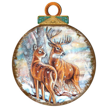 Deers Family Ornament Ball