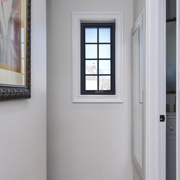 New Black Window in Lovely Hallway - Renewal by Andersen Queens, Brooklyn and Lo