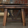 Hawthorne Reclaimed Barnwood Square Table, Provincial, 60x60