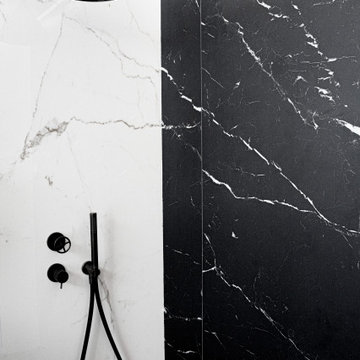 Salle de bain effet marbre