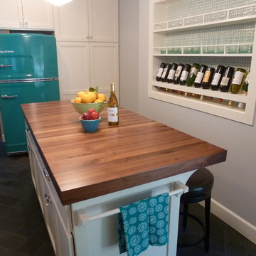 Custom walnut wood countertop