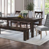 Hardwood Farm Table With Jointed Top, Tuscany Finish, 96"x42"x30"