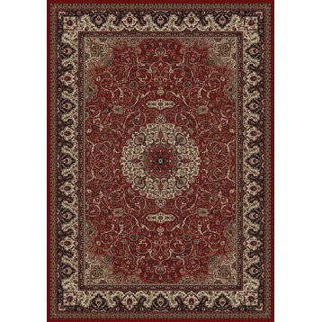 Concord Global Persian Classics 2030 Isfahan Rug 2'7"x5' Red Rug