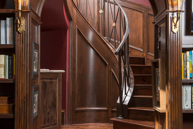Elegant staircase photo in Houston