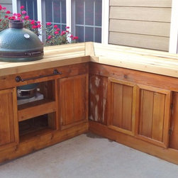 Big Green Egg Table -- "The Sidebar" - Patio Furniture And Outdoor Furniture