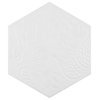 Gaudi Hex White Porcelain Floor and Wall Tile