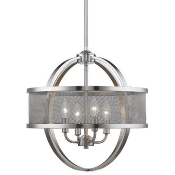 4 Light Chandelier in Durable style - 18.75 Inches high by 17.5 Inches