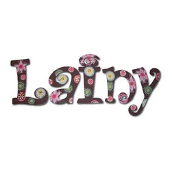 Carnival Bloom Painted Letters - Wall Letters