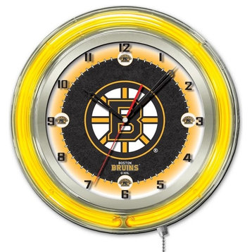 Boston Bruins 19" Neon Clock