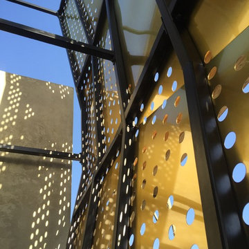 Brass & Steel Sculptural Facade
