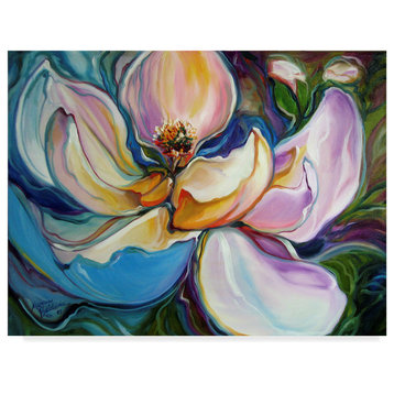 Marcia Baldwin 'Sweet Magnolia Modern Floral Abstract' Canvas Art, 32"x24"