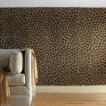 Expedition-Leopard Rectangle Hand Tufted Rugs, Cocoa