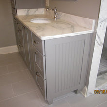 gray cabinet
