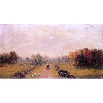 Sanford Robinson Gifford Carriage on a Country Road Wall Decal