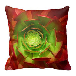 Red Scucculent Pillow - Products