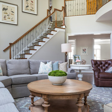 2-Story Family Room with Media Niche
