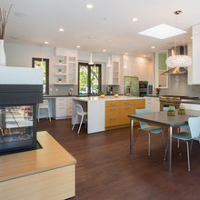 kitchen open end shelving