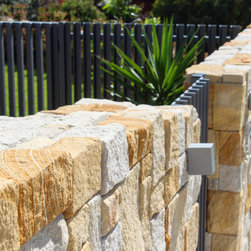 Australian Sandstone Colonial Walling in Residential Wall Project - Wall Cladding & Stone Veneer