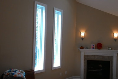 Example of a classic living room design in Other