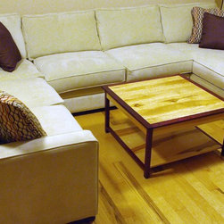 Purple Heart and Rustic Birdseye Maple Table - Coffee Tables