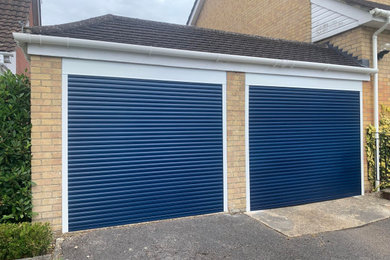 Photo of a modern garage.