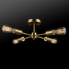 Vane 4-Light Matte Brass Flush Mount Ceiling Light