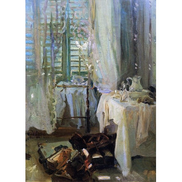 John Singer Sargent A Hotel Room, 18"x27" Wall Decal