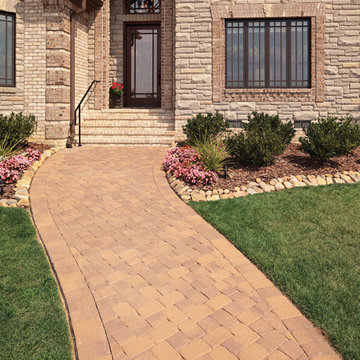 French Country Stone & Nottingham Tudor Brick Home - North Carolina