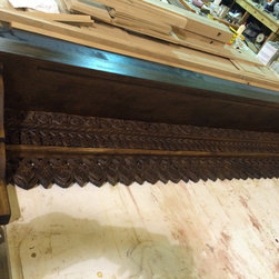 Reclaimed Antique Carving Mantle - Fireplace Mantels