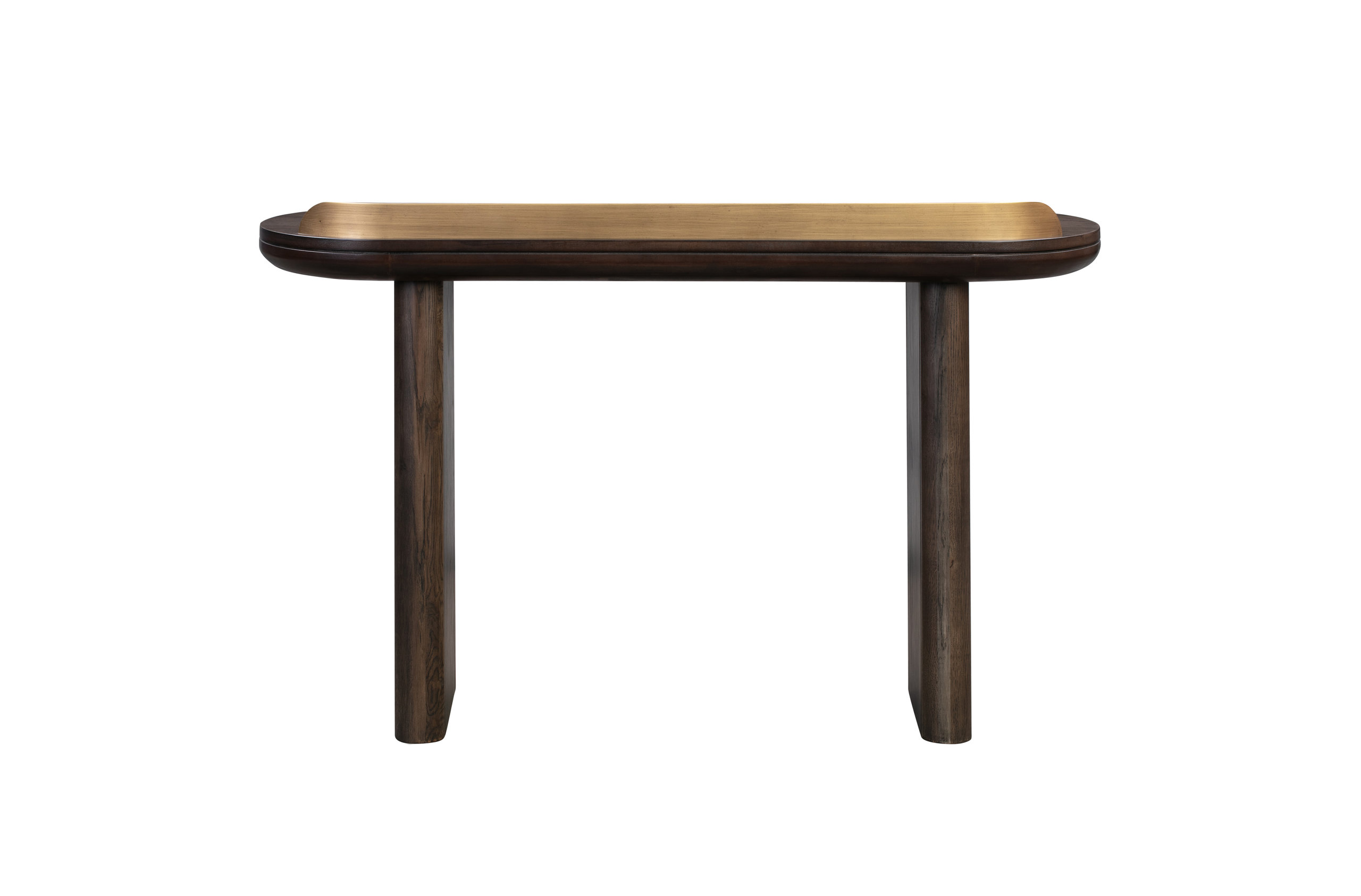 Braden Brown Desk/Console Table - Brown - Transitional - Console Tables - by HedgeApple | Houzz