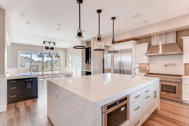 Inspiration for a contemporary kitchen remodel in Denver