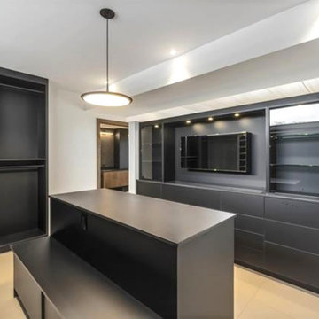 Strathearn Drive - Fenix Black Melamine & Oiled Walnut