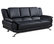 Global Furniture USA 9908 Bonded Leather Sofa in Black