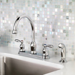 Moen Caldwell Chrome two-handle high arc kitchen faucet - Kitchen Faucets