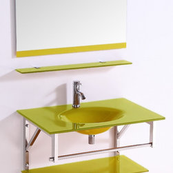 Glass Bathroom Vanities - Bathroom Vanities And Sink Consoles