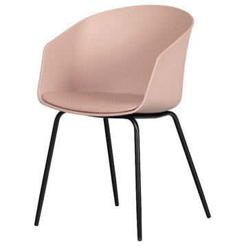 Chair with Metal Legs Pink Flam South Shore