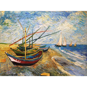Van Gogh - Fishing Boats on the Beach at Saintes-Maries